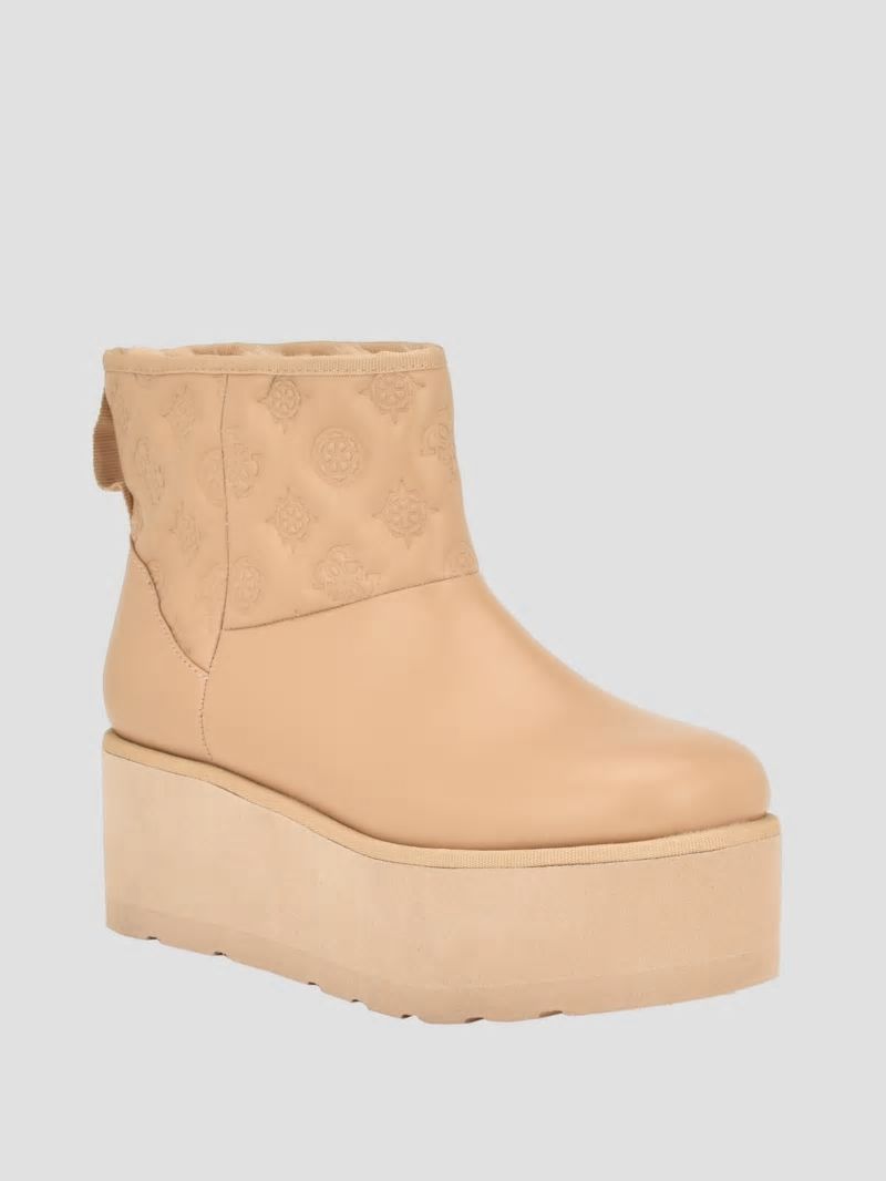 Guess Jilla Platform Bootie - Medium Natural 101 Guess Jilla Platform Bootie - Medium Natural 101