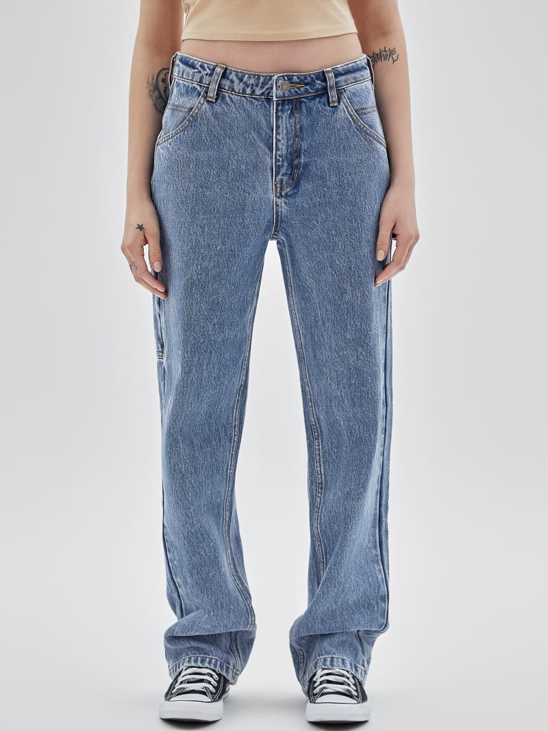 Guess GUESS Originals Kit Acid Washed Carpenter Jeans - Go Medium Indigo Acid Was Guess GUESS Originals Kit Acid Washed Carpenter Jeans - Go Medium Indigo Acid Was