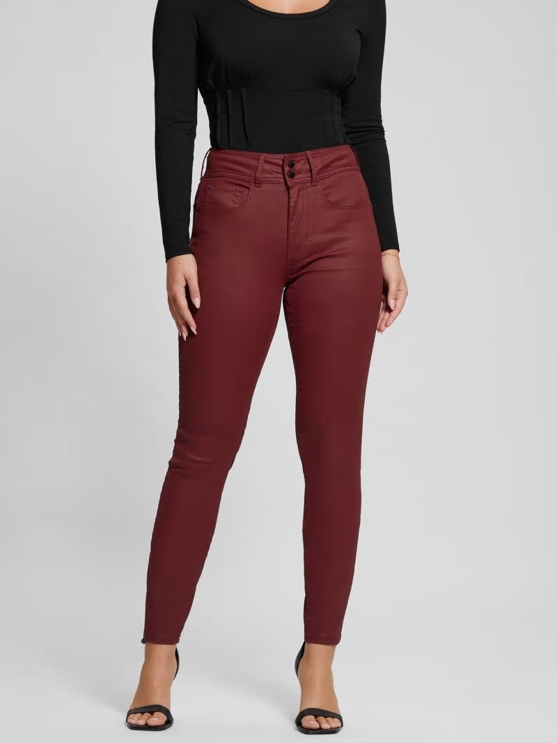 Guess Shape Up High-Rise Skinny Jeans - Harrogate Tahiti Red Guess Shape Up High-Rise Skinny Jeans - Harrogate Tahiti Red
