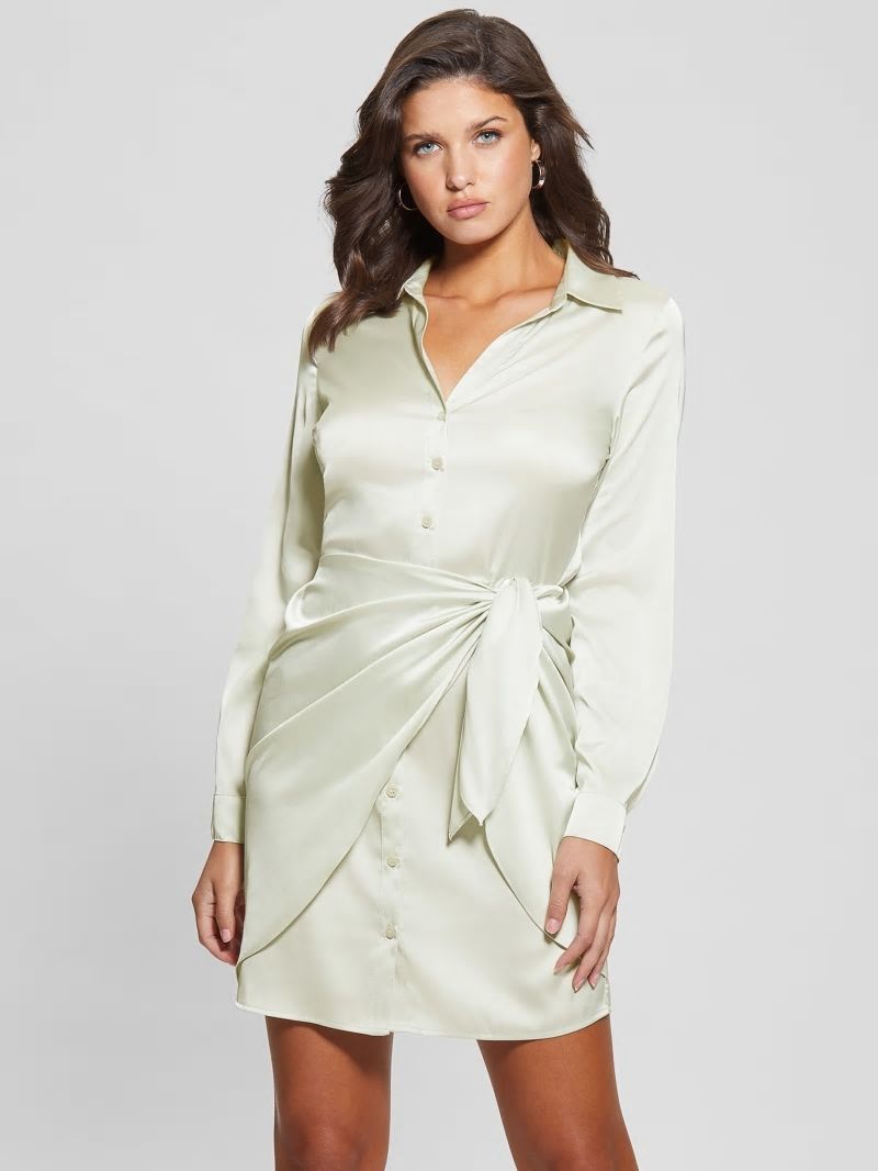 Guess Eco Alya Dress - Tweener Green Guess Eco Alya Dress - Tweener Green