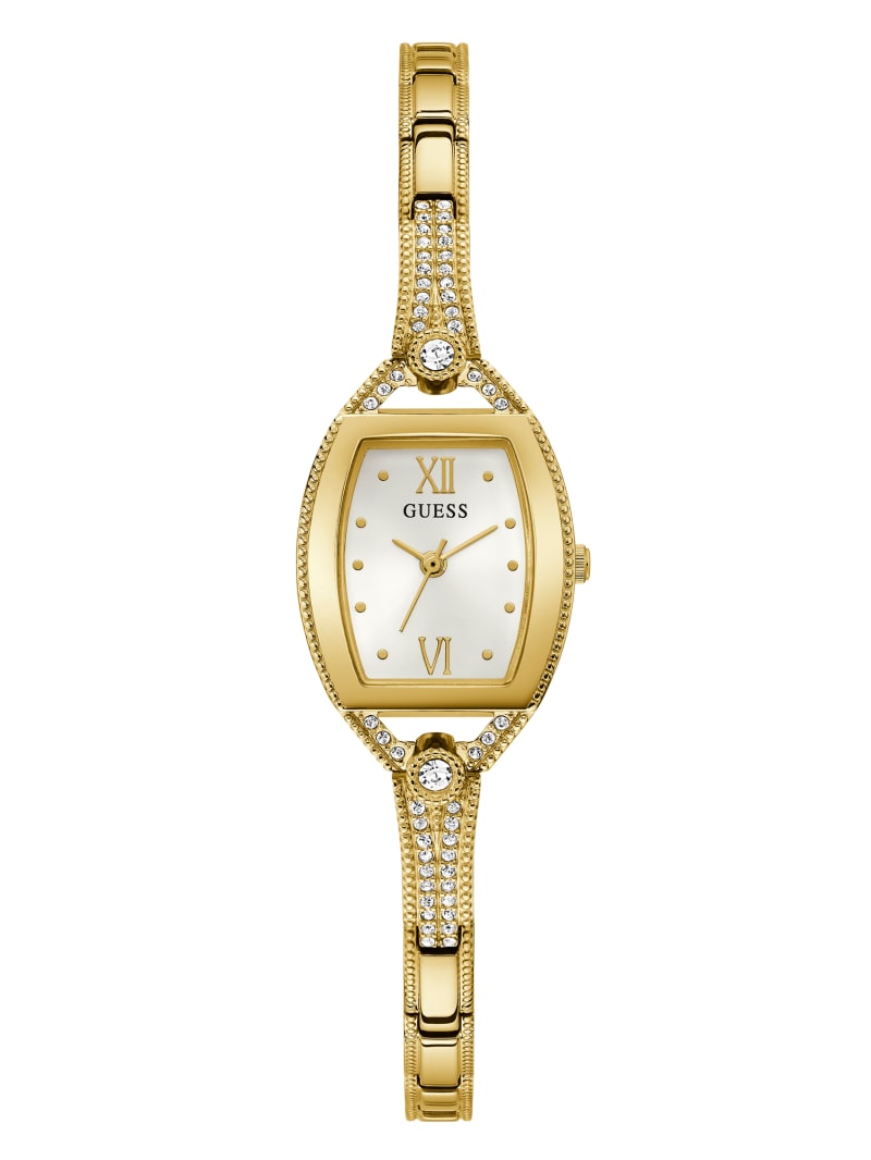 Guess Gold-Tone and Rhinestone Analog Watch - Gold Guess Gold-Tone and Rhinestone Analog Watch - Gold