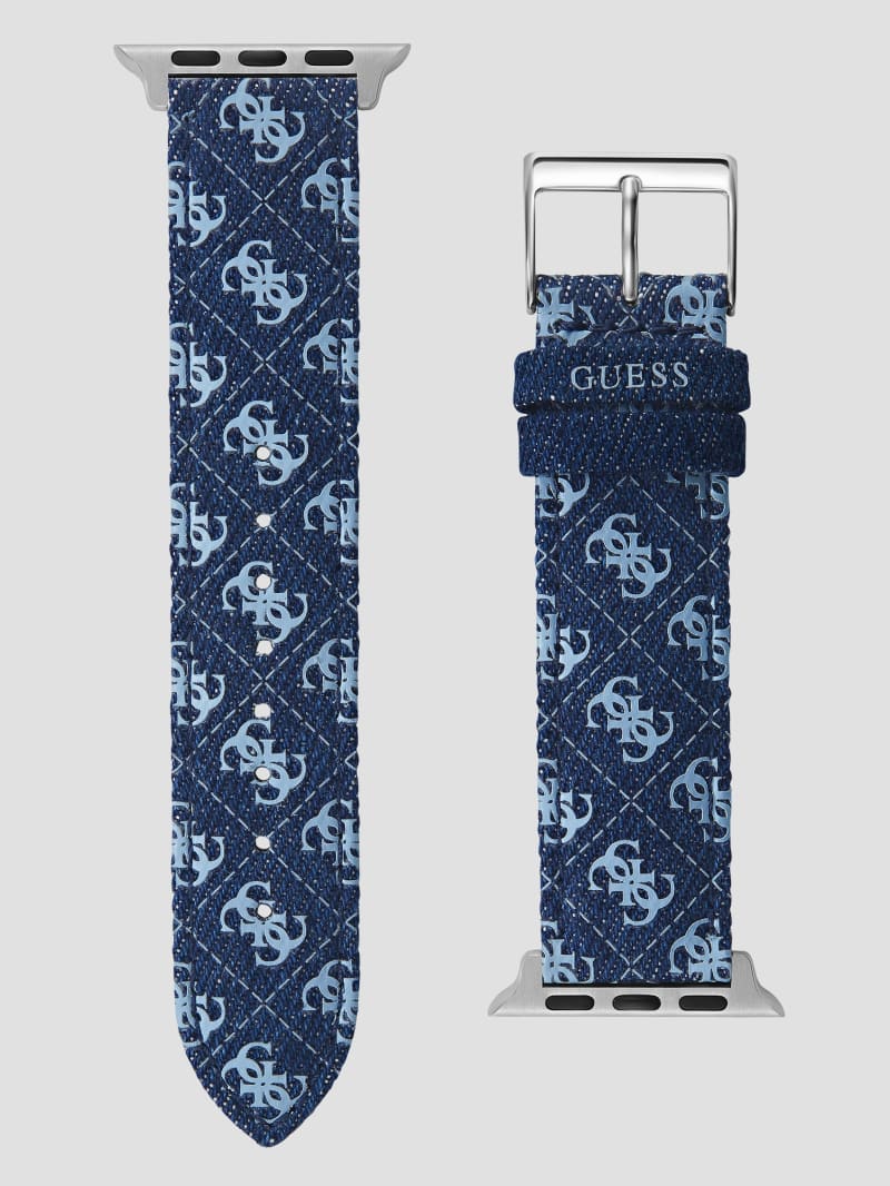 Guess Denim Quattro G 38-41 mm Band for Apple Watch® - Blue Guess Denim Quattro G 38-41 mm Band for Apple Watch® - Blue