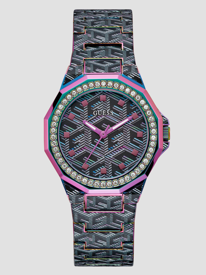 Guess Multi-Tone G-Cube Analog Watch - Multi Guess Multi-Tone G-Cube Analog Watch - Multi