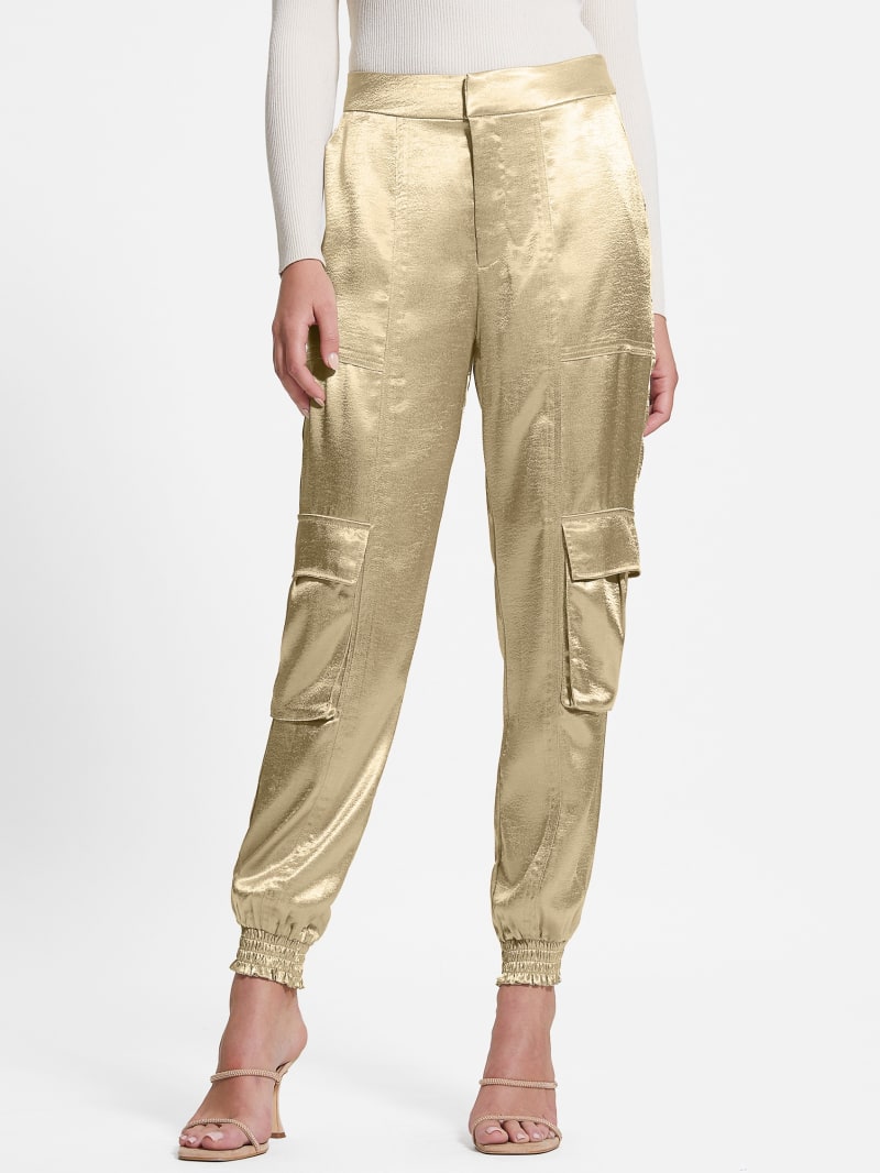 Guess Eco Soundwave Satin Cargo Pants - Cemento Guess Eco Soundwave Satin Cargo Pants - Cemento