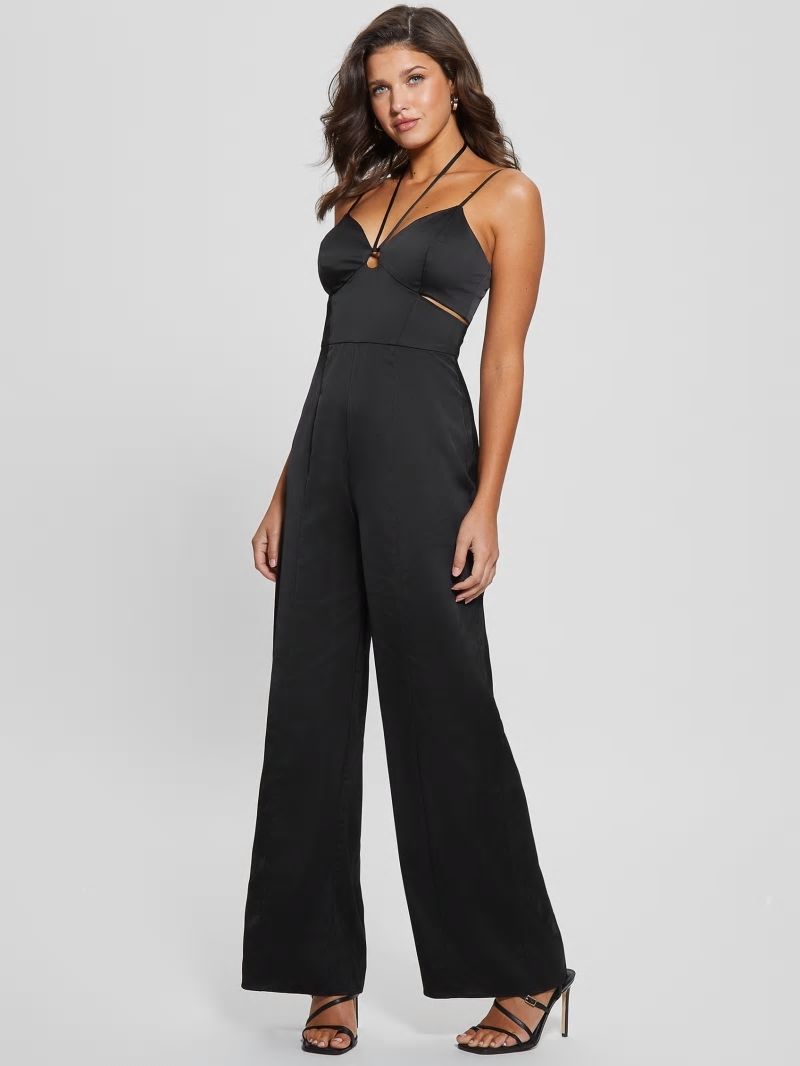 Guess Eco Remi Satin Jumpsuit - Black Guess Eco Remi Satin Jumpsuit - Black