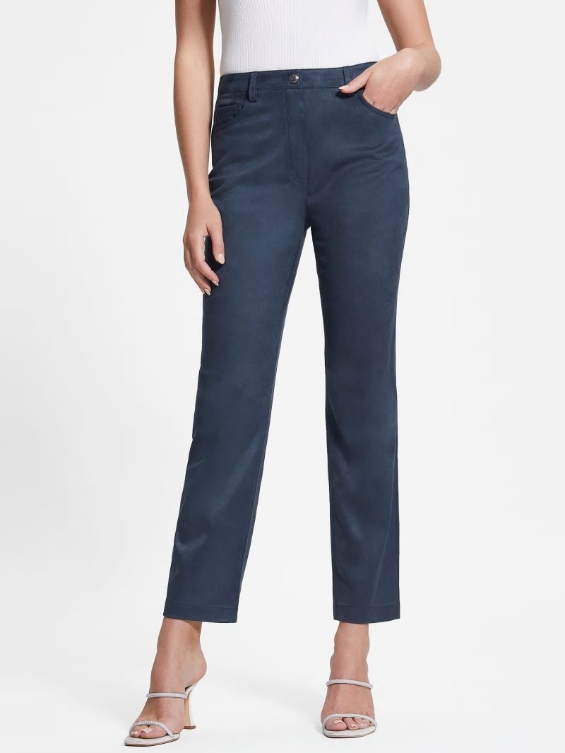 Guess Kelly Straight Pants - Blackened Blue Guess Kelly Straight Pants - Blackened Blue