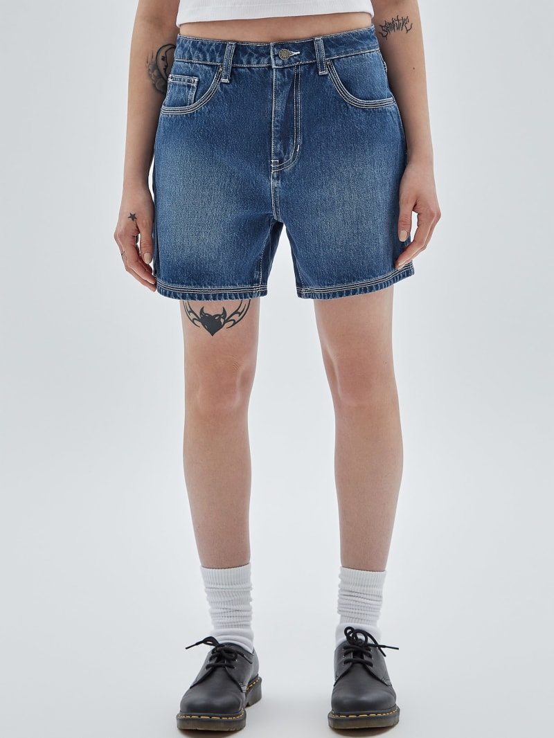 Guess GUESS Originals Kit Boyfriend Shorts - Go Medium Tameer Wash Guess GUESS Originals Kit Boyfriend Shorts - Go Medium Tameer Wash