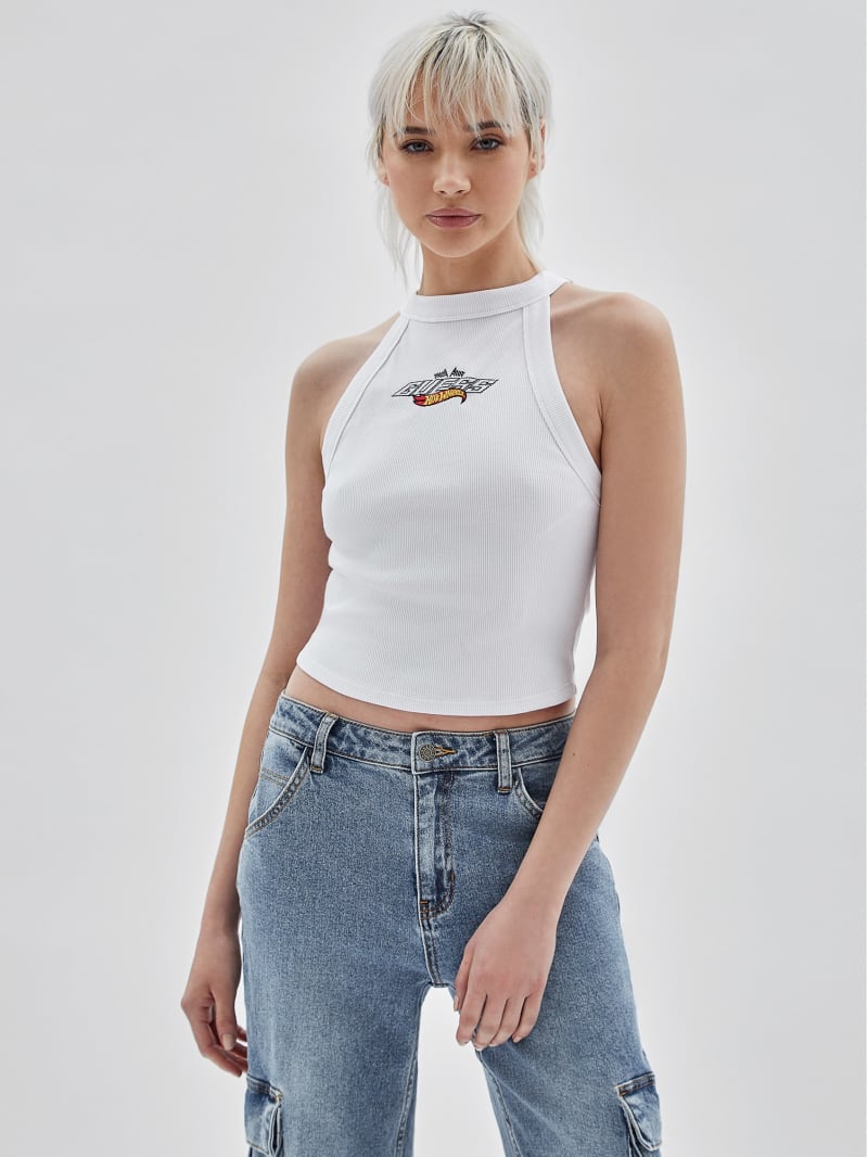 Guess GUESS Originals x Hot Wheels Logo Tank - Pure White Guess GUESS Originals x Hot Wheels Logo Tank - Pure White