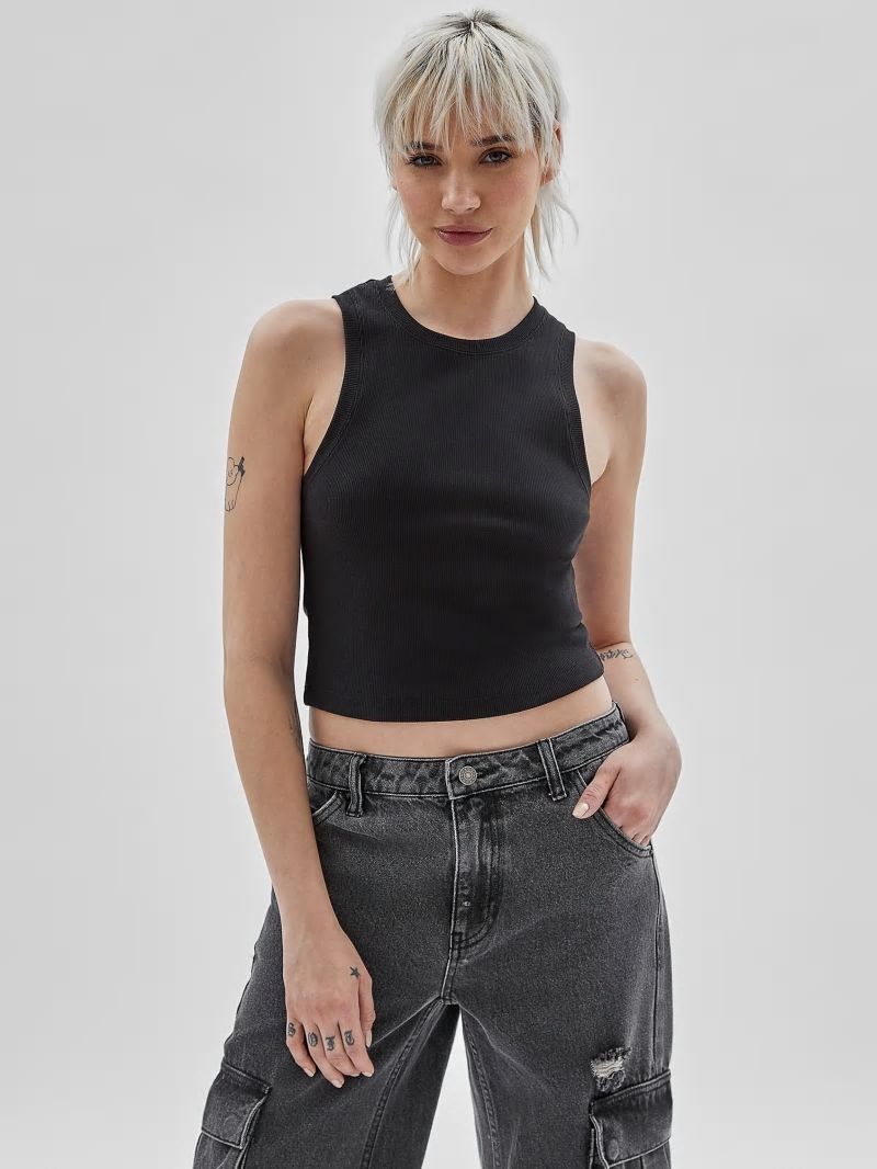 Guess GUESS Originals Cropped Tank - Black Guess GUESS Originals Cropped Tank - Black