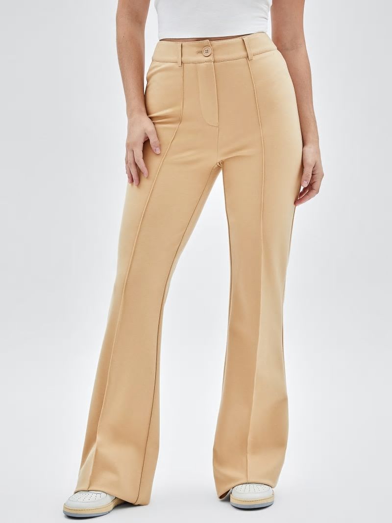 Guess GUESS Originals Pintuck Flared Pants - Honey Oat Guess GUESS Originals Pintuck Flared Pants - Honey Oat