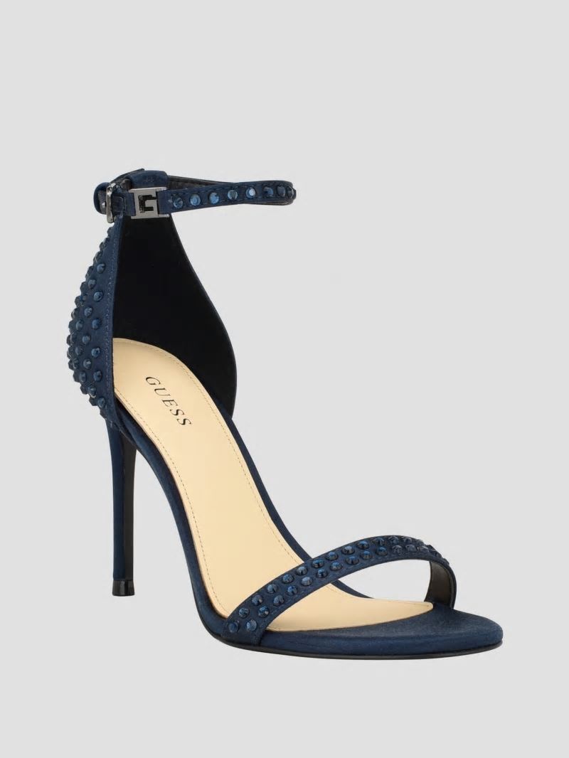 Guess Kabaile Rhinestone Heels - Dark Blue 400 Guess Kabaile Rhinestone Heels - Dark Blue 400