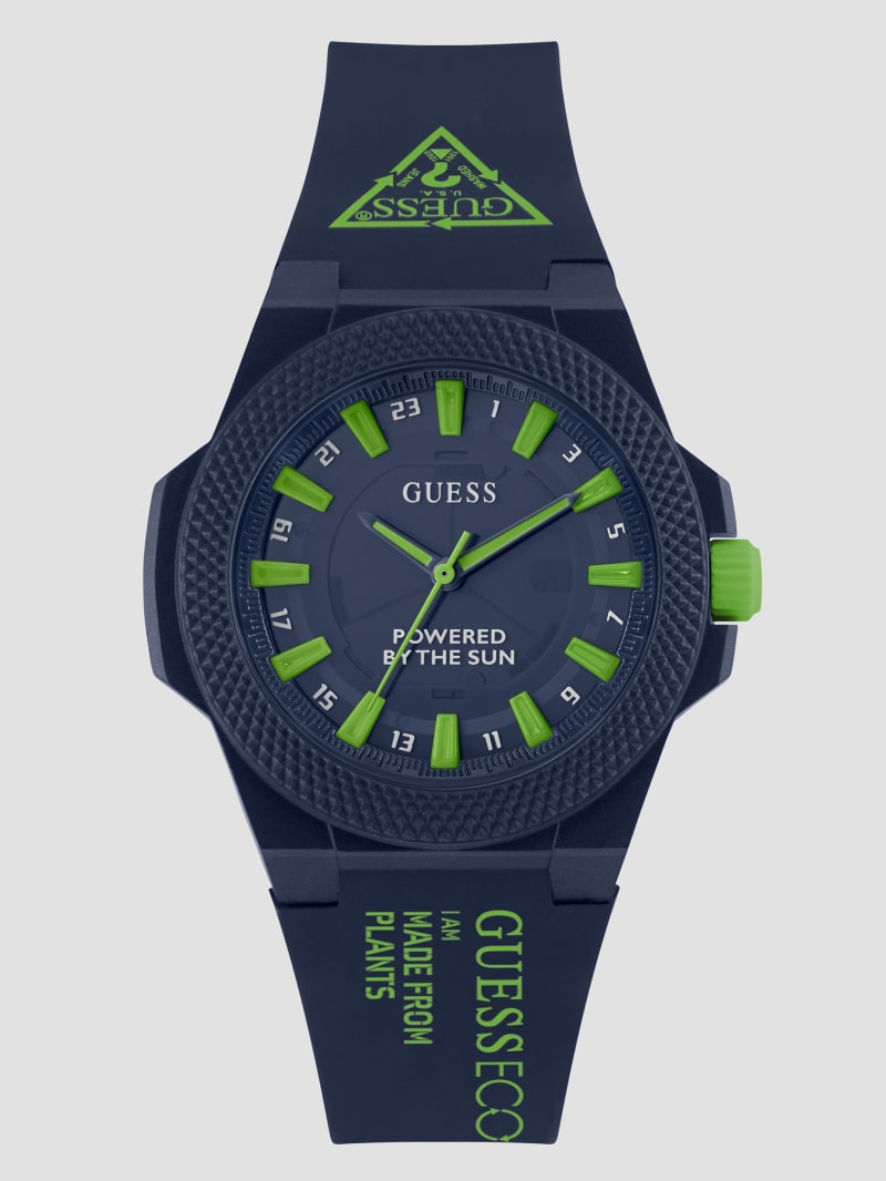 Guess Eco Navy and Green Analog Watch - Rainbow Guess Eco Navy and Green Analog Watch - Rainbow