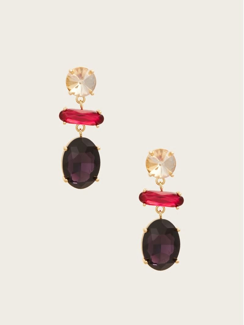 Guess Jess Drop Earrings - Silver/Gold Guess Jess Drop Earrings - Silver/Gold