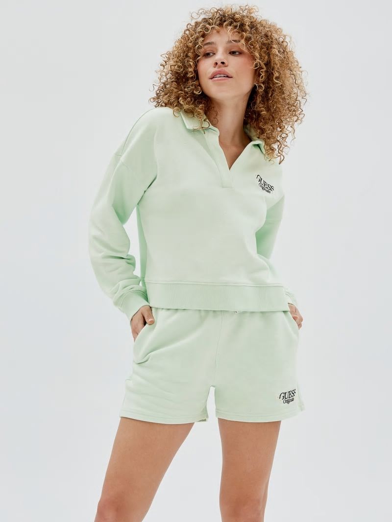 Guess GUESS Originals Polo Shirt - Soft Jade Guess GUESS Originals Polo Shirt - Soft Jade