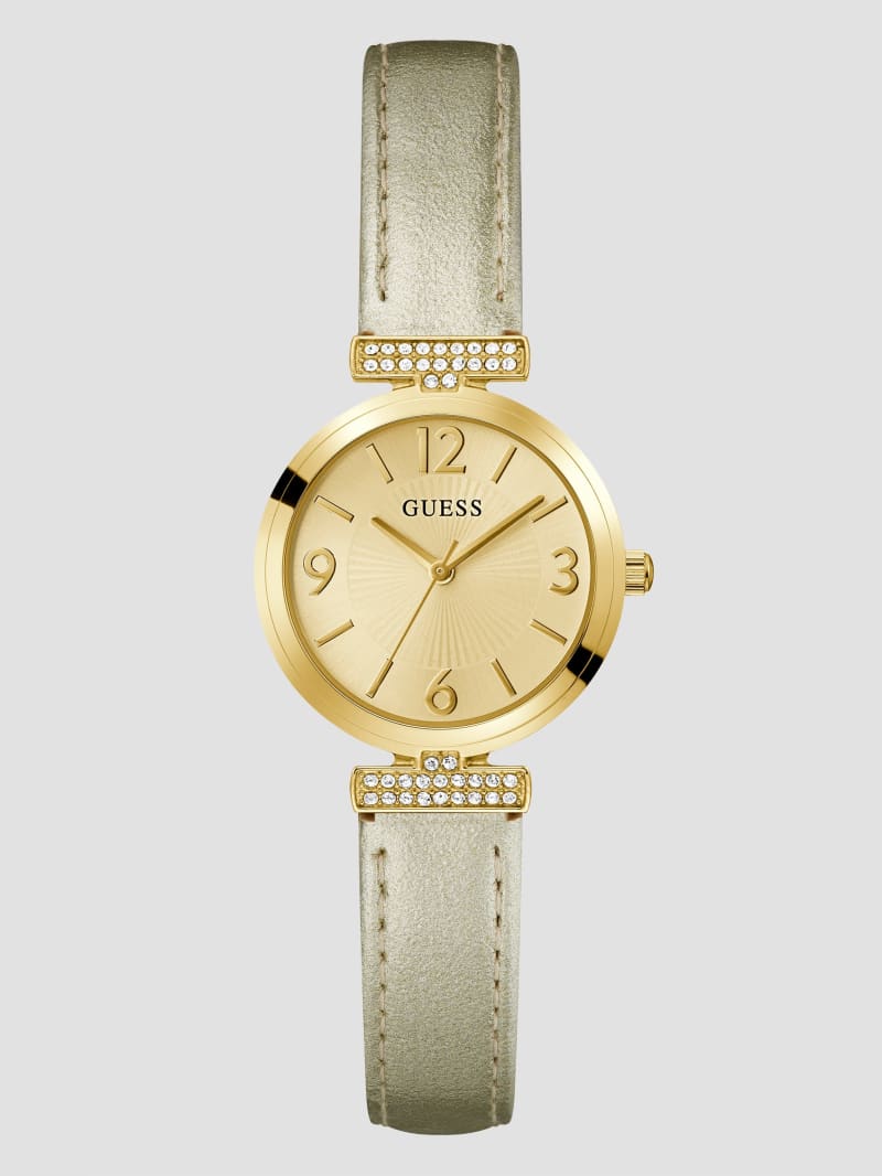 Guess Array Gold-Tone Metallic Watch - Gold Guess Array Gold-Tone Metallic Watch - Gold