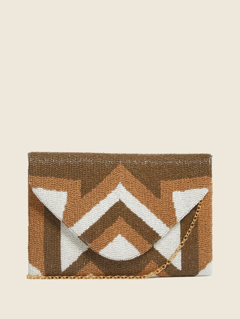 Guess Beaded Clutch - White Guess Beaded Clutch - White