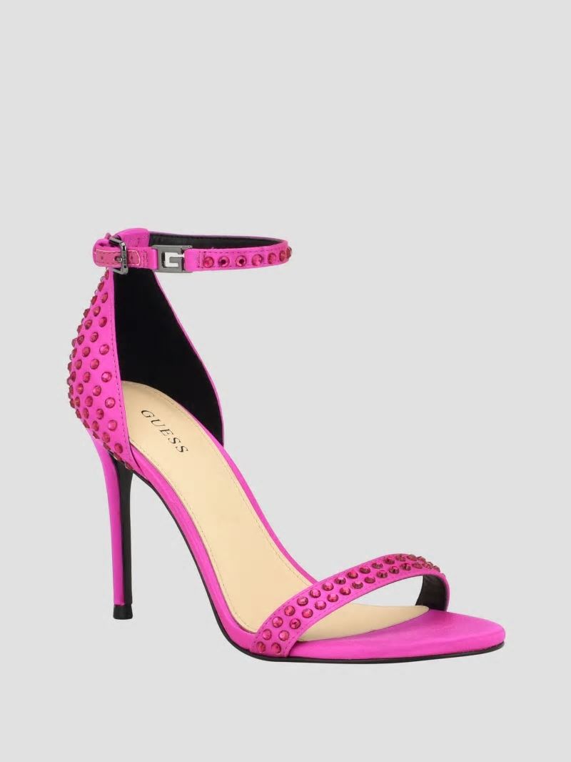 Guess Kabaile Rhinestone Heels - Medium Pink Guess Kabaile Rhinestone Heels - Medium Pink
