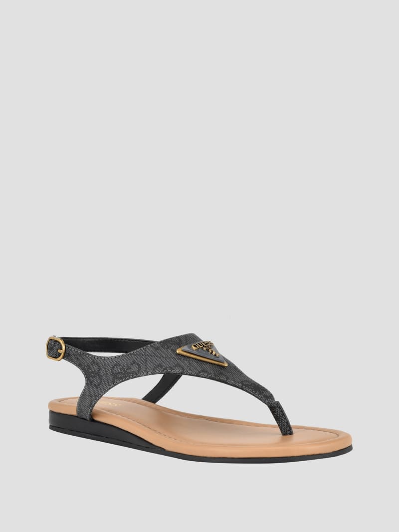 Guess Unali Thong Sandals - Black 001 Guess Unali Thong Sandals - Black 001