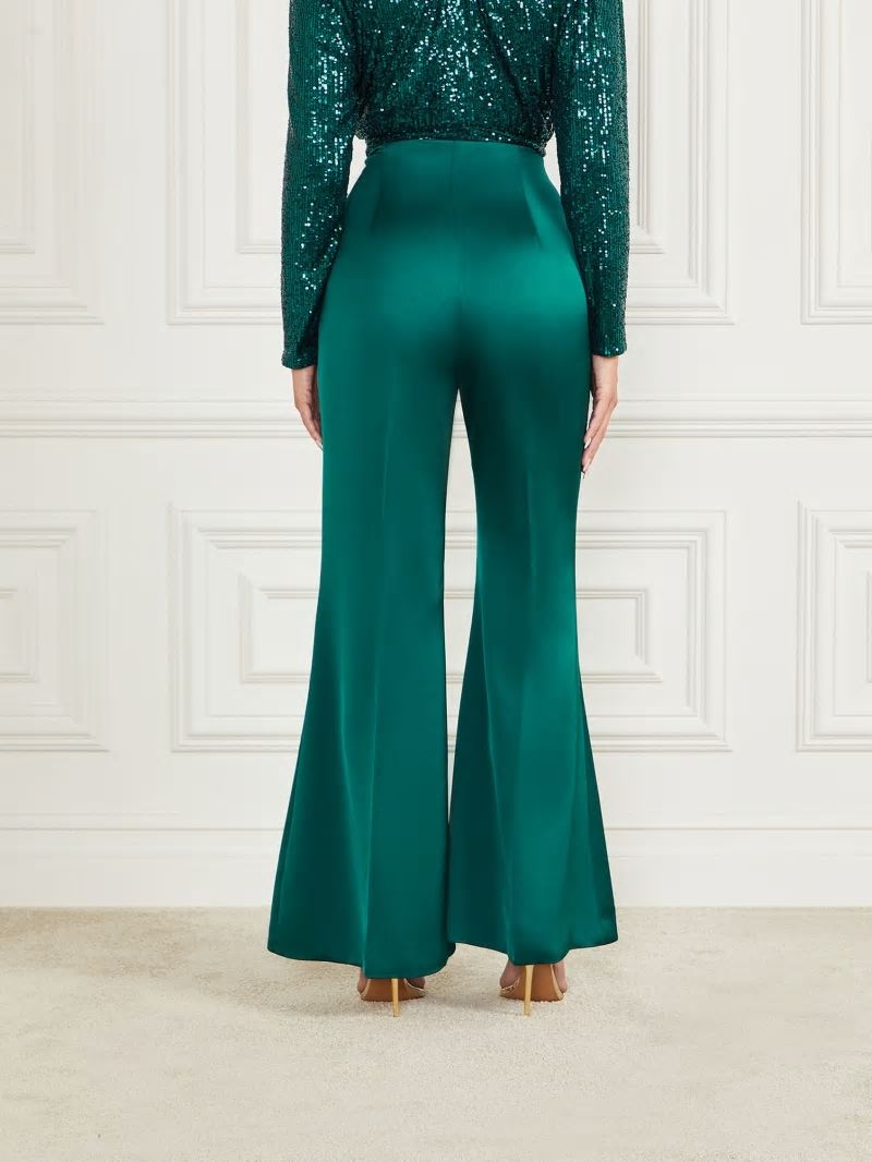 Guess Kellis Flare Pant - Ornate Teal Guess Kellis Flare Pant - Ornate Teal
