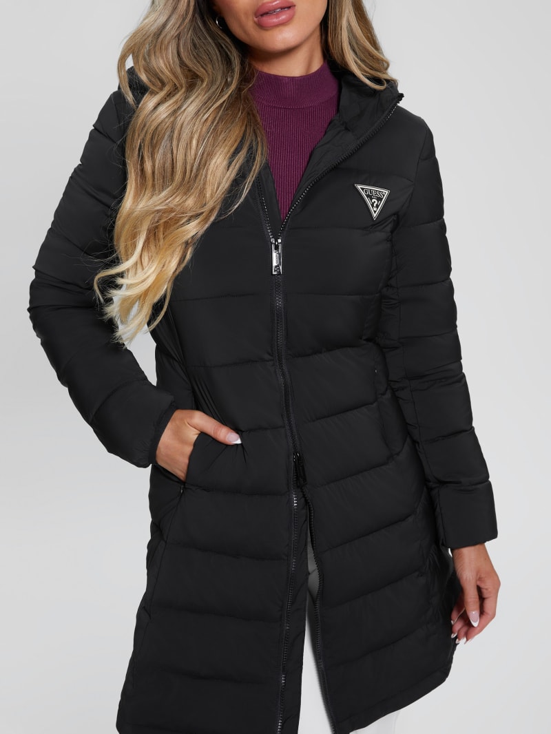 Guess Aleta Long Puffer Jacket - Black Guess Aleta Long Puffer Jacket - Black