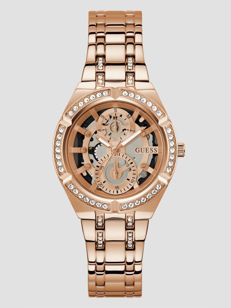 Guess Allara Multifunction Rose Gold-Tone Watch - Rose Gold Guess Allara Multifunction Rose Gold-Tone Watch - Rose Gold