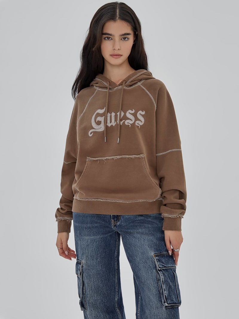 Guess GUESS Originals Stud Contrast Hoodie - Garrafa Multi Guess GUESS Originals Stud Contrast Hoodie - Garrafa Multi