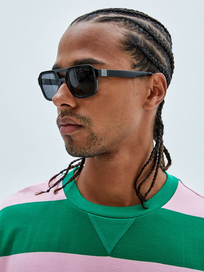 Guess GUESS Originals Aviator Sunglasses - Black Guess GUESS Originals Aviator Sunglasses - Black