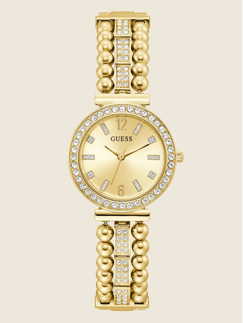 Guess Gold-Tone and Rhinestone Analog Watch - Rose Gold Guess Gold-Tone and Rhinestone Analog Watch - Rose Gold