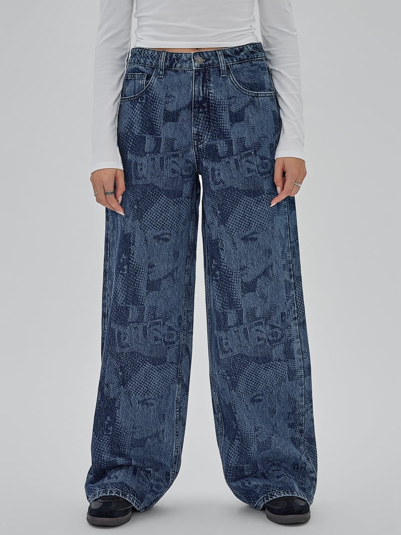 Guess GUESS Originals Laser Flare Jeans - Originals Dark Wash Guess GUESS Originals Laser Flare Jeans - Originals Dark Wash