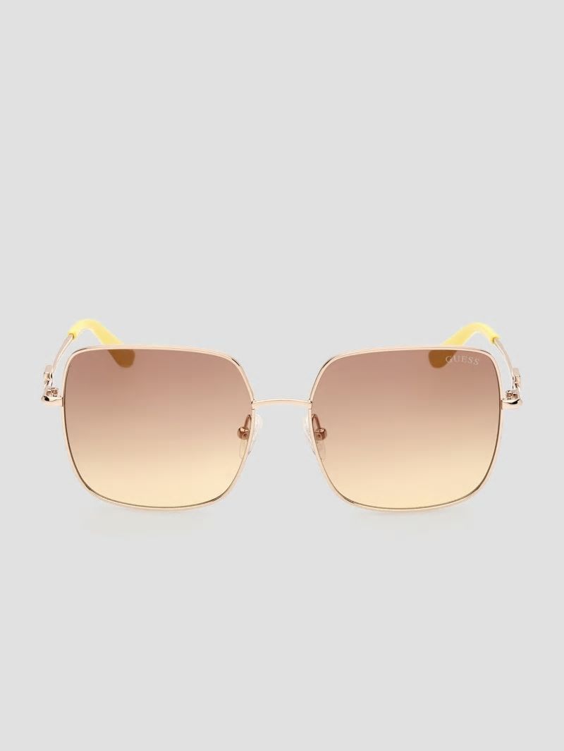 Guess Oversized Square G Metal Sunglasses - Tortoise Guess Oversized Square G Metal Sunglasses - Tortoise