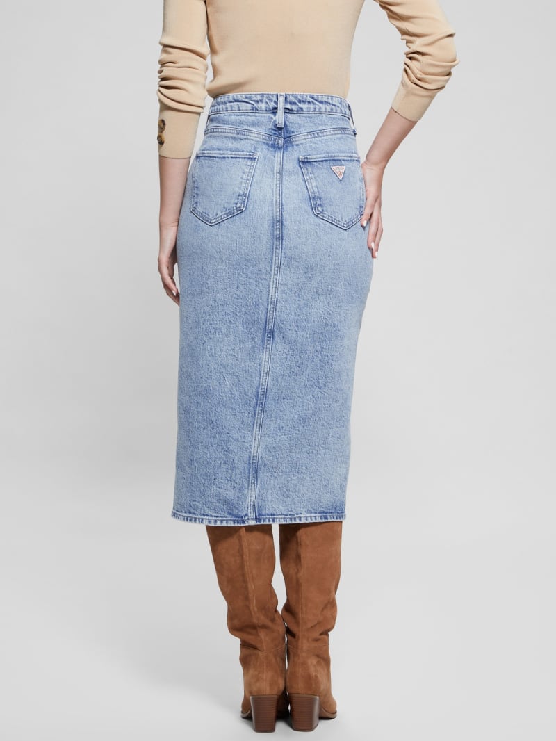 Guess Mila Denim Midi Skirt - Shallow Guess Mila Denim Midi Skirt - Shallow
