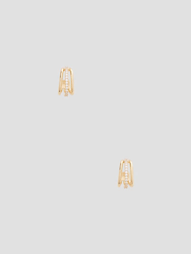 Guess Gold-Tone Square Earrings - Gold Guess Gold-Tone Square Earrings - Gold