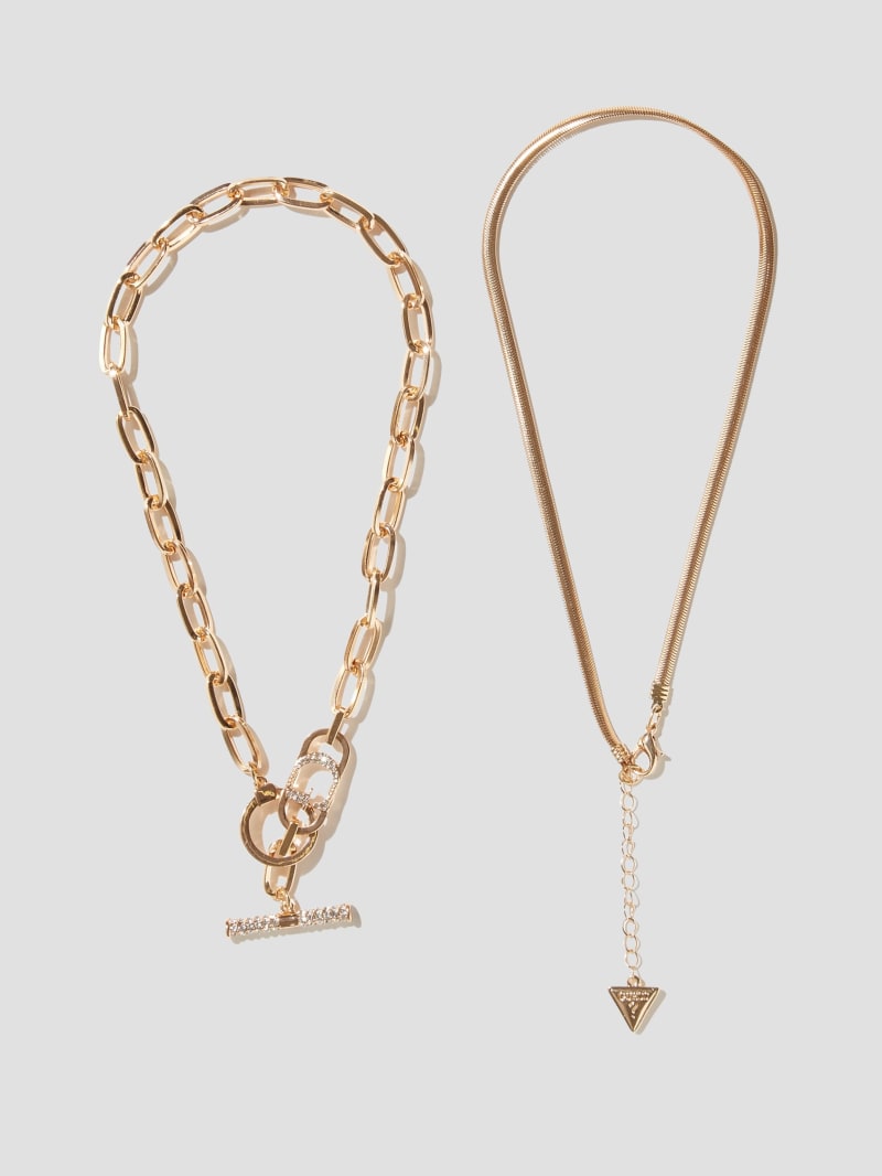Guess Gold-Tone Layered Necklace Set - Gold Guess Gold-Tone Layered Necklace Set - Gold