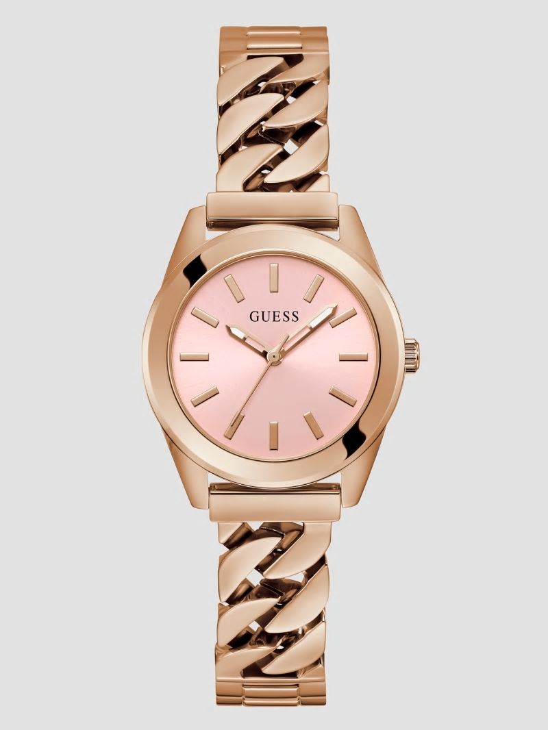 Guess Rose Gold-Tone Analog Watch - Rose Gold Guess Rose Gold-Tone Analog Watch - Rose Gold