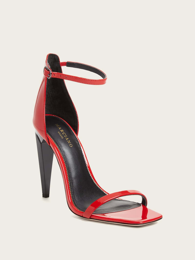 Guess Revel Patent Leather Heel - Lacquer Red A503 Guess Revel Patent Leather Heel - Lacquer Red A503