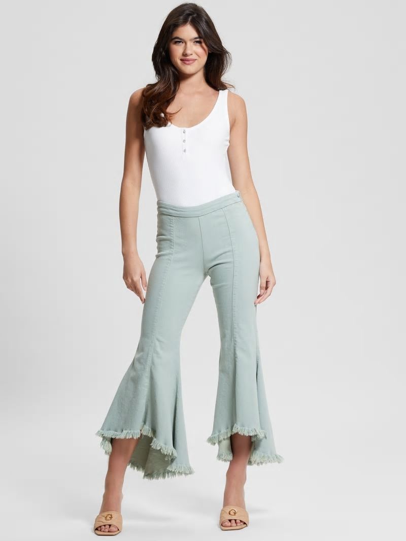 Guess Sofia 1981 High-Rise Flared Jeans - Light Matcha Multi Guess Sofia 1981 High-Rise Flared Jeans - Light Matcha Multi