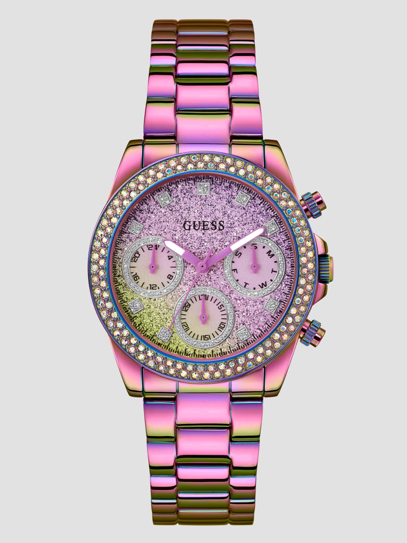 Guess Iridescent Multifunction Watch - Iridescent Guess Iridescent Multifunction Watch - Iridescent