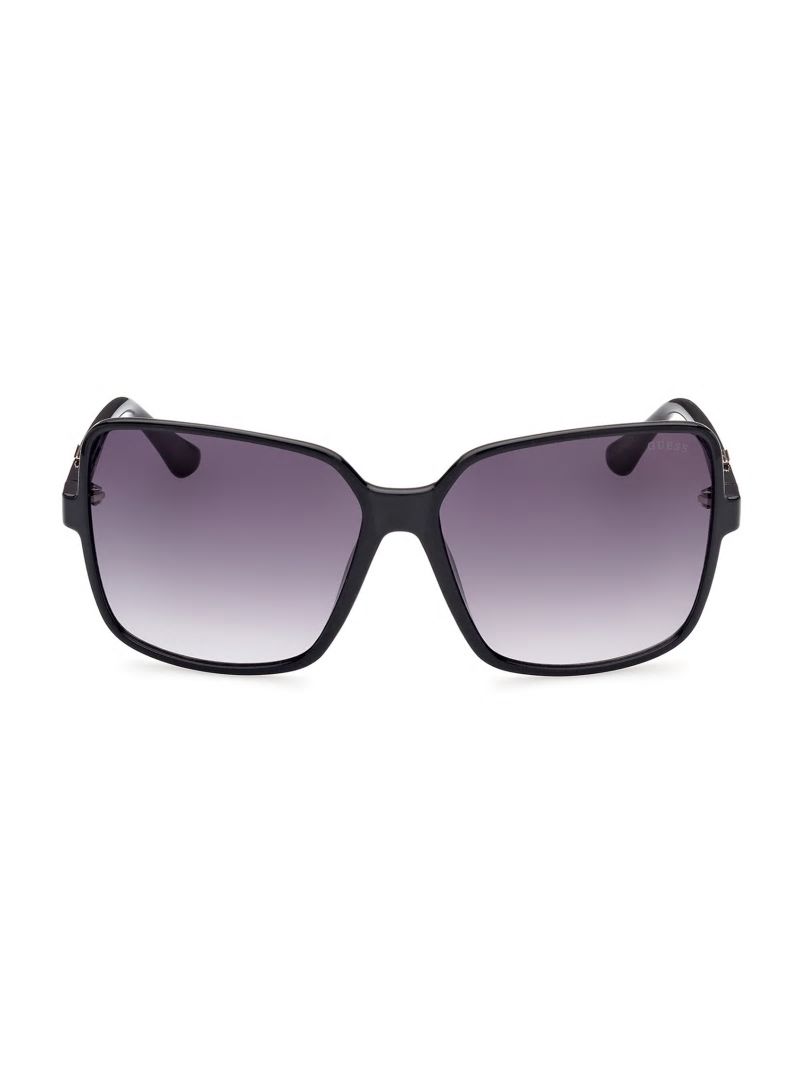 Guess Oversized Square Logo Sunglasses - Silver Guess Oversized Square Logo Sunglasses - Silver