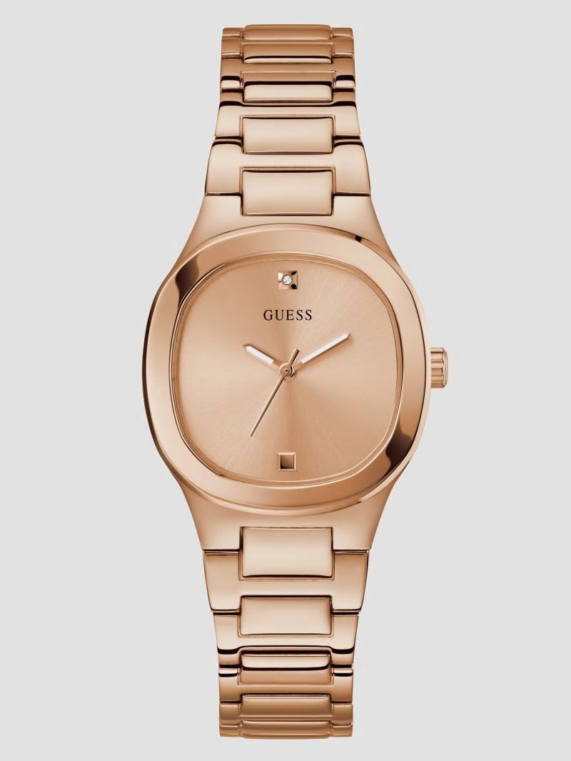 Guess Rose Gold-Tone Studded Analog Watch - Rose Gold Guess Rose Gold-Tone Studded Analog Watch - Rose Gold