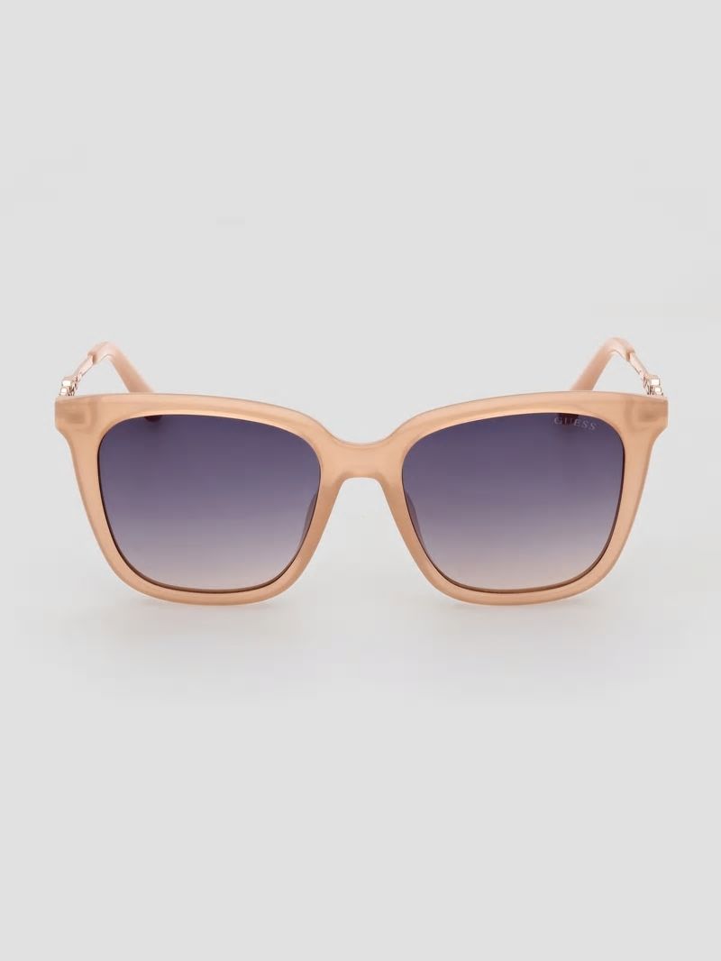 Guess Plastic Square G Sunglasses - Blush Guess Plastic Square G Sunglasses - Blush