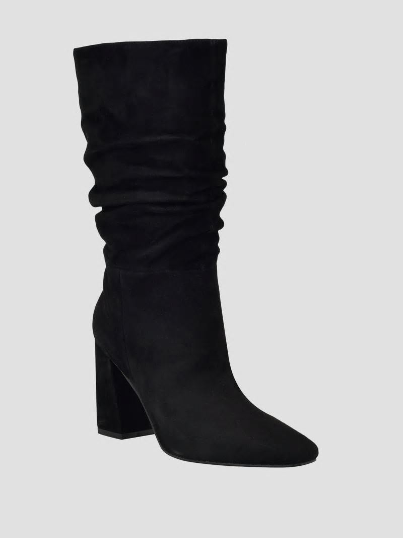 Guess Yeppy Suede Slouch Booties - Black 001 Guess Yeppy Suede Slouch Booties - Black 001