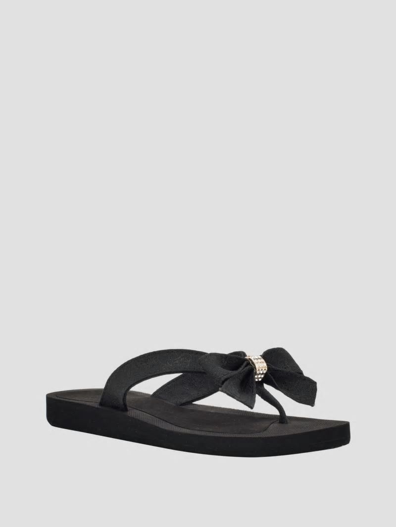 Guess Tuta Bowtie Sandals - Black 002 Guess Tuta Bowtie Sandals - Black 002