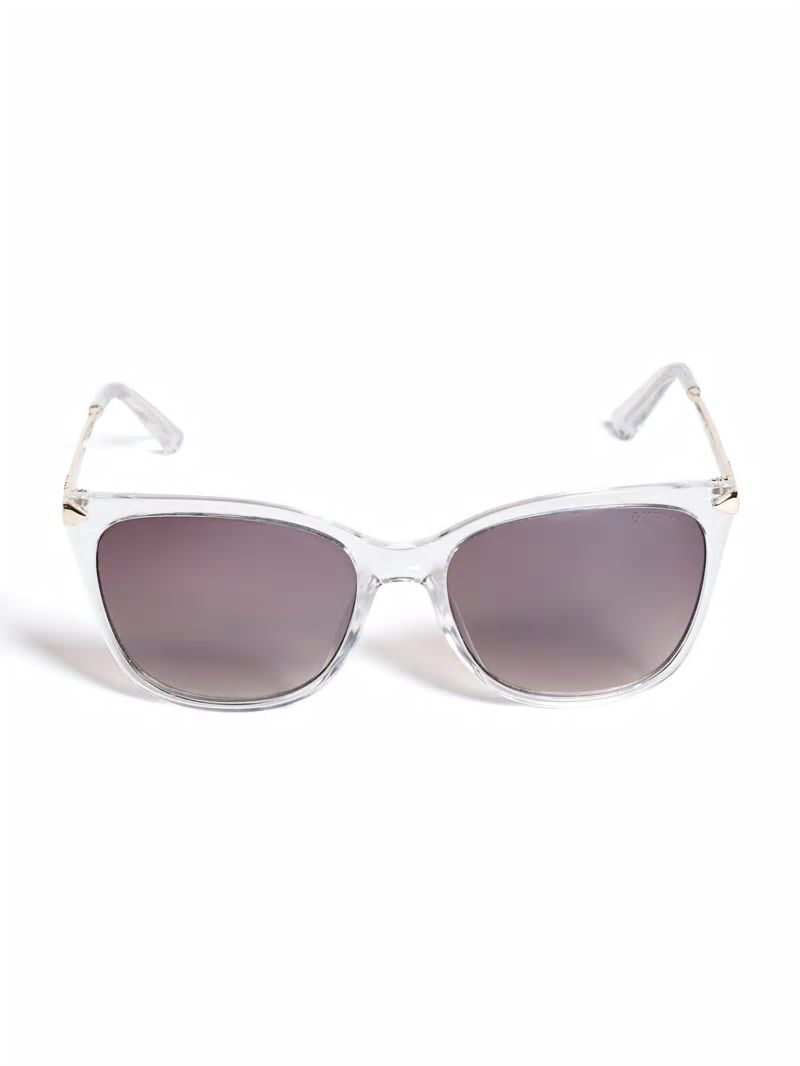 Guess Amy Square Sunglasses - Clear Guess Amy Square Sunglasses - Clear