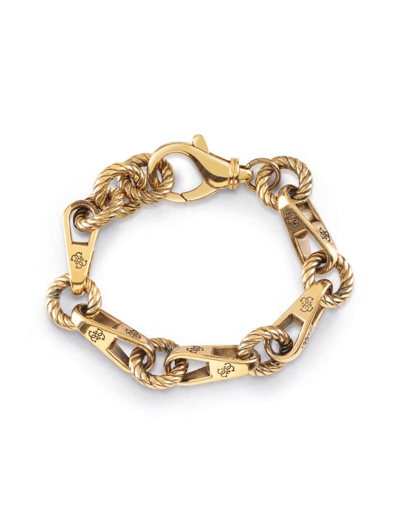 Guess Gold-Tone Torchon Chain Bracelet - Ag Guess Gold-Tone Torchon Chain Bracelet - Ag