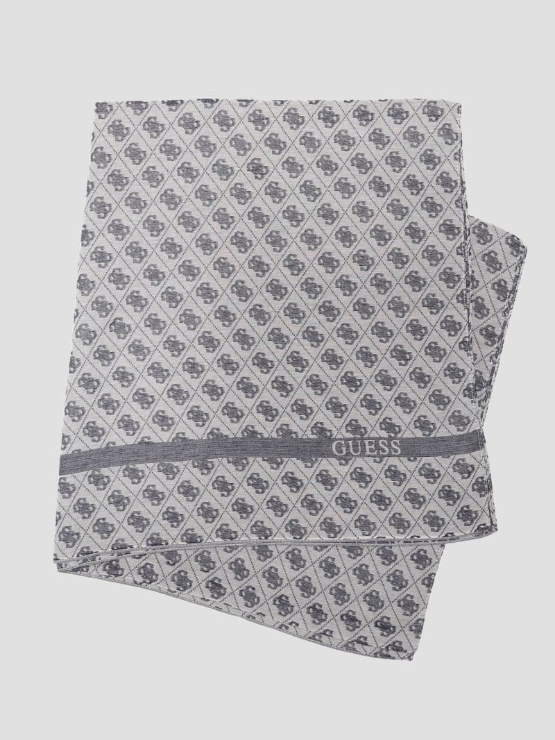 Guess Izzy Quattro G Jacquard Monogram Scarf - Ivory/Blue Guess Izzy Quattro G Jacquard Monogram Scarf - Ivory/Blue