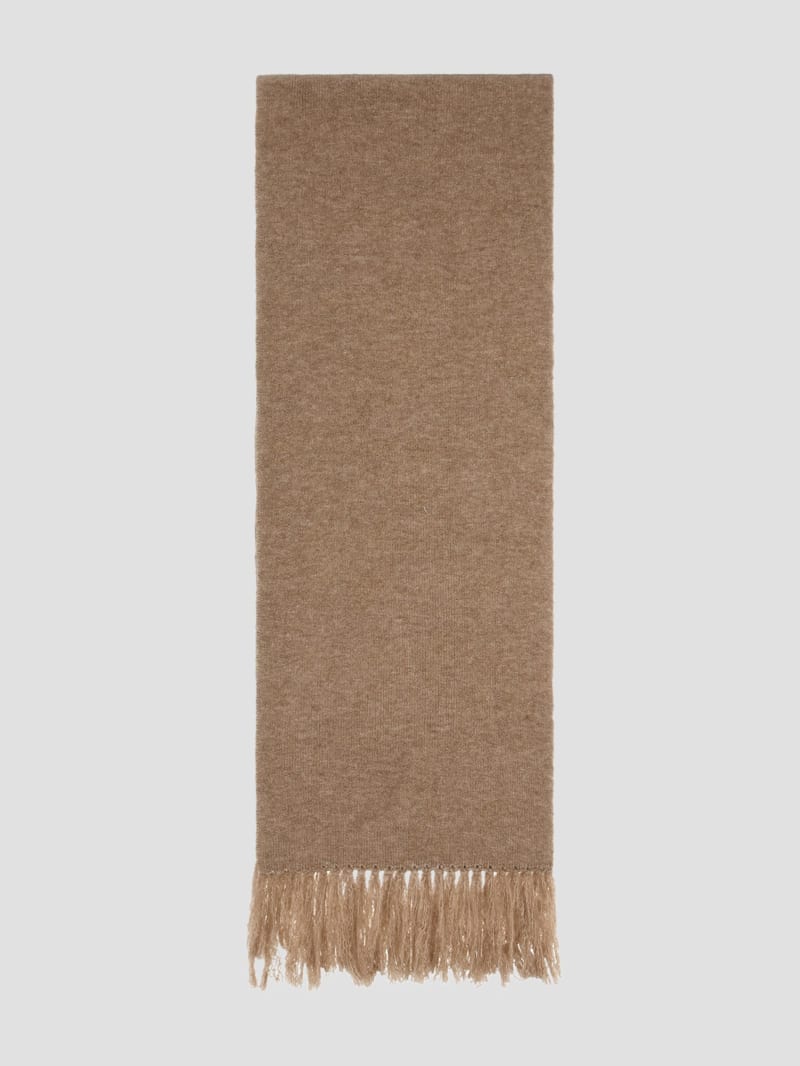 Guess Oblong Heathered Scarf - Foamy Taupe Heather Multi Guess Oblong Heathered Scarf - Foamy Taupe Heather Multi