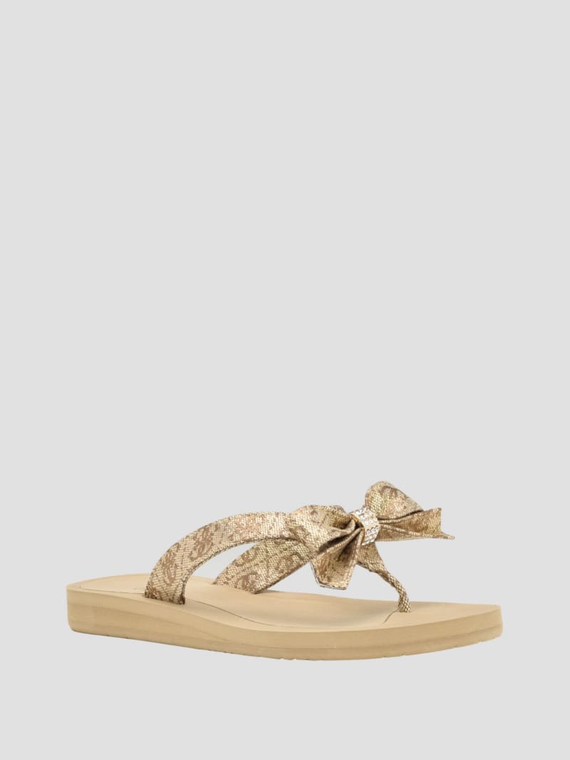 Guess Tuta Bowtie Sandals - Gold Guess Tuta Bowtie Sandals - Gold