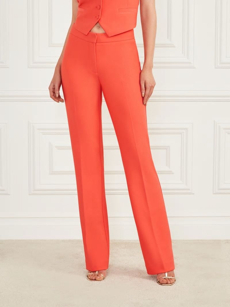 Guess Jacqueline Pant - Vivacious Coral Guess Jacqueline Pant - Vivacious Coral