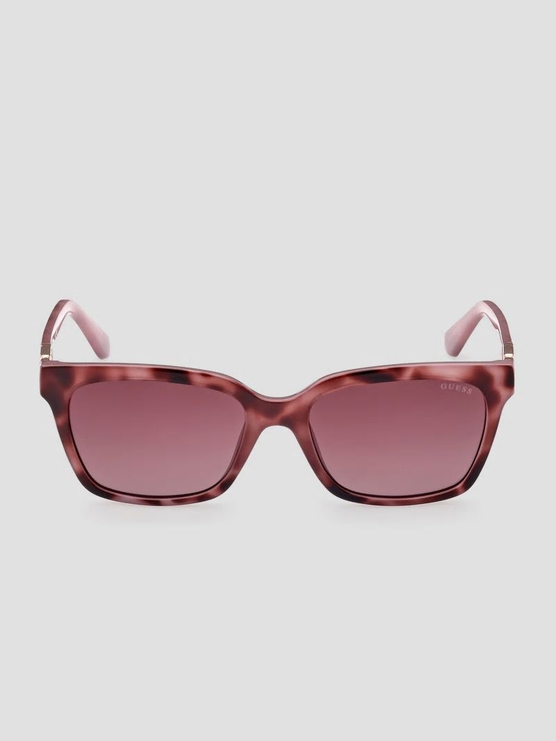 Guess Square Plastic Sunglasses - Purple Guess Square Plastic Sunglasses - Purple