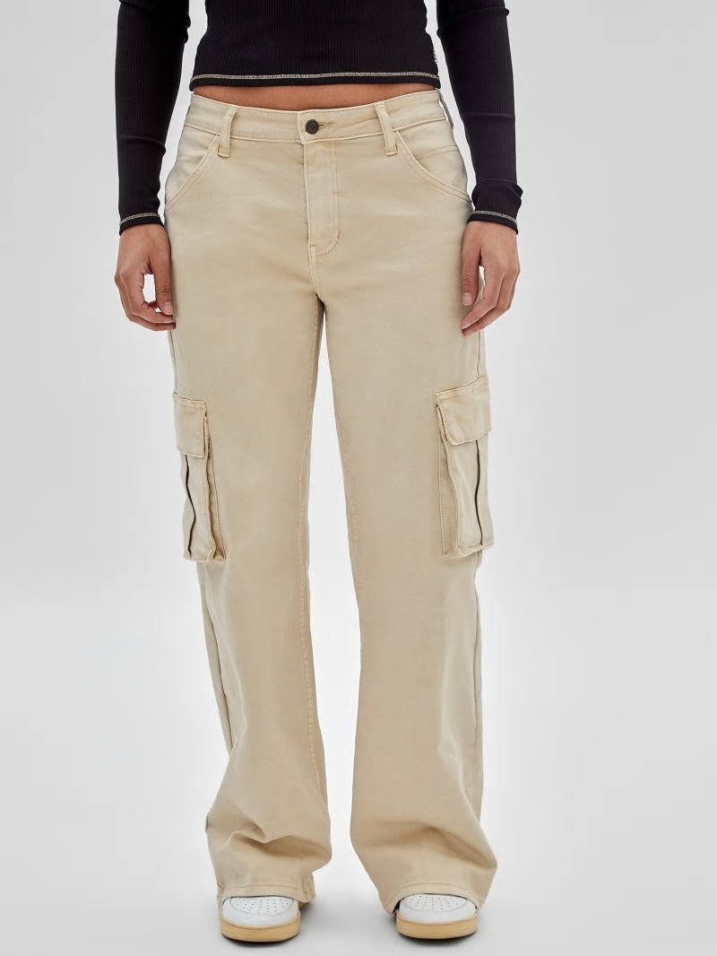 Guess GUESS Originals Kit Cargo Jeans - Go Laurie Tan Wash Guess GUESS Originals Kit Cargo Jeans - Go Laurie Tan Wash